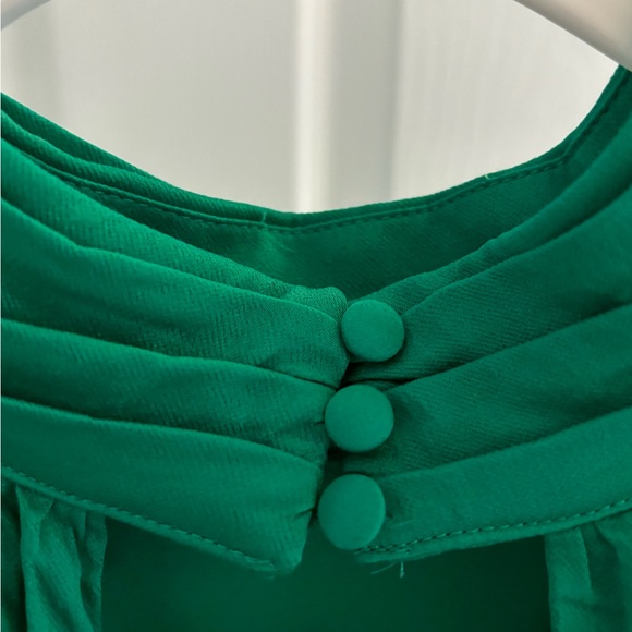 Claire Satin Drape Back Maxi Dress with Split - Meshki - Picture 6 of 7